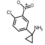 CAS 登录号：900505-08-0， 1-(4-氯-3-硝基苯基)环丙胺