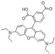 CAS#: 90066-13-0, 9-(2-Carboxylato-4-carboxyphenyl)-3,6-bis(diethylamino)xanthylium