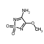 CAS#: 90103-62-1, 4-Methoxy-1,2,5-thiadiazol-3-amine 1,1-dioxide