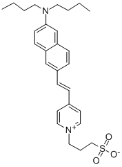 CAS#: 90134-00-2, 3-[4-[2-[6-(Dibutylamino)-2-naphthyl]vinyl]-1-pyridin-1-iumyl]propane-1-sulfonate
