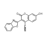 CAS 登录号：90146-01-3， 3-(1,3-苯并恶唑-2-基)-7-羟基-2-氧代-2H-苯并吡喃-4-甲腈