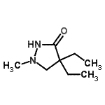 CAS#: 90152-28-6, 4,4-Diethyl-1-methyl-3-pyrazolidinone