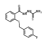 CAS#: 901586-69-4, 2-{2-[(4-Fluorobenzyl)sulfanyl]benzoyl}hydrazinecarbothioamide