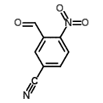 CAS 登录号：90178-82-8， 3-甲酰基-4-硝基苯甲腈