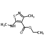 CAS#: 90197-52-7, Ethyl 3-methyl-5-(methylamino)-1,2-thiazole-4-carboxylate