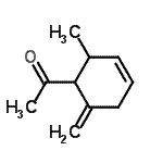 CAS 登录号：90213-41-5， 1-(2-甲基-6-亚甲基-3-环己烯-1-基)乙酮