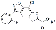 CAS#: 90247-09-9, 8-Chloro-3-(2-fluorophenyl)-5,6-dihydrofuro[3,2-f]-1,2-benzisoxazole-6-carboxylic acid potassium salt