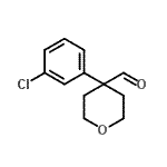 CAS#: 902836-60-6, 4-(3-Chlorophenyl)tetrahydro-2H-pyran-4-carbaldehyde