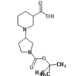 CAS#: 903094-72-4, 1-(1-{[(2-Methyl-2-propanyl)oxy]carbonyl}-3-pyrrolidinyl)-3-piperidinecarboxylic acid