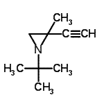 CAS#: 90404-08-3, 2-Ethynyl-2-methyl-1-(2-methyl-2-propanyl)aziridine