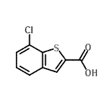 CAS#: 90407-15-1, 7-Chloro-1-benzothiophene-2-carboxylic acid