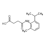 CAS 登录号：904797-70-2， 4-[(2-异丙基-6-甲基苯基)氨基]-4-氧代丁酸