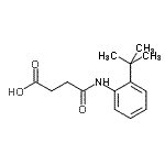 CAS#: 904807-77-8, 4-{[2-(2-Methyl-2-propanyl)phenyl]amino}-4-oxobutanoic acid