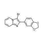 CAS#: 904813-89-4, 2-(1,3-Benzodioxol-5-yl)-3-bromoimidazo[1,2-a]pyridine