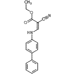 CAS 登录号：904815-00-5， 乙基(2Z)-3-(4-联苯基氨基)-2-氰基丙烯酸酯