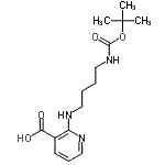 CAS#: 904816-11-1, 2-{[4-({[(2-Methyl-2-propanyl)oxy]carbonyl}amino)butyl]amino}nicotinic acid