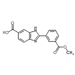 CAS#: 904818-10-6, 2-[3-(Methoxycarbonyl)phenyl]-1H-benzimidazole-6-carboxylic acid