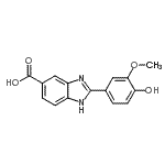 CAS#: 904818-64-0, 2-(4-Hydroxy-3-methoxyphenyl)-1H-benzimidazole-5-carboxylic acid