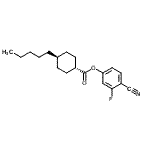 CAS#: 90525-59-0, 4-Cyano-3-fluorophenyl trans-4-pentylcyclohexanecarboxylate