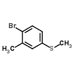 CAS#: 90532-02-8, 1-Bromo-2-methyl-4-(methylsulfanyl)benzene