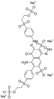 CAS#: 90598-98-4, Tetrasodium (3z)-5-amino-4-oxo-6-[4-(2-sulfonatooxyethylsulfonyl)phenyl]diazenyl-3-[[4-(2-sulfonatooxyethylsulfonyl)phenyl]hydrazinylidene]naphthalene-2,7-disulfonate