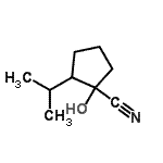CAS#: 90608-01-8, 1-Hydroxy-2-isopropylcyclopentanecarbonitrile