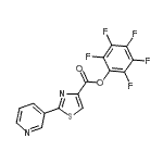 CAS#: 906352-58-7, Pentafluorophenyl 2-(3-pyridinyl)-1,3-thiazole-4-carboxylate