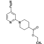CAS#: 906352-67-8, Ethyl 1-(4-cyano-2-pyridinyl)-4-piperidinecarboxylate