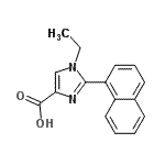 CAS 登录号：906477-11-0， 1-乙基-2-(1-萘基)-1H-咪唑-4-羧酸