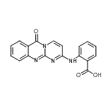 CAS#: 90666-72-1, 2-[(6-Oxo-6H-pyrimido[2,1-b]quinazolin-2-yl)amino]benzoic acid