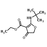 CAS#: 906720-90-9, Ethyl 2-[(2-methyl-2-propanyl)amino]-4-oxo-4,5-dihydro-3-furancarboxylate