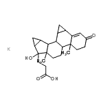 CAS#: 90704-90-8, 3-(8-Hydroxy-5a,7a-dimethyl-3-oxo-1a,3,4,5,5a,5b,6,7,7a,8,8a,9,9a,9b,9c,9d-hexadecahydro-1H-cyclopropa[4,5]cyclopenta[1,2-a]cyclopropa[l]phenanthren-8-yl)propanoic acid - potassium (1:1)