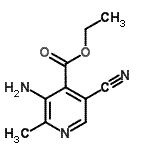 CAS 登录号：90840-50-9， 乙基3-氨基-5-氰基-2-甲基异烟酸酯