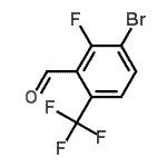 CAS#: 909186-28-3, 3-Bromo-2-fluoro-6-(trifluoromethyl)benzaldehyde
