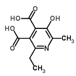 CAS#: 90923-27-6, 2-Ethyl-5-hydroxy-6-methyl-3,4-pyridinedicarboxylic acid