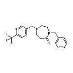 CAS#: 909659-37-6, 4-Benzyl-1-{[6-(trifluoromethyl)-3-pyridinyl]methyl}-1,4-diazepan-5-one
