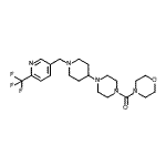 CAS#: 909670-33-3, 4-Morpholinyl[4-(1-{[6-(trifluoromethyl)-3-pyridinyl]methyl}-4-piperidinyl)-1-piperazinyl]methanone