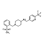 CAS#: 909675-57-6, 1-[2-(Methylsulfonyl)benzyl]-N-{[6-(trifluoromethyl)-3-pyridinyl]methyl}-4-piperidinamine