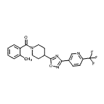 CAS#: 909675-91-8, (2-Methylphenyl)(4-{3-[6-(trifluoromethyl)-3-pyridinyl]-1,2,4-oxadiazol-5-yl}-1-piperidinyl)methanone