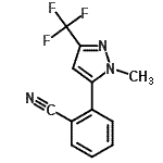 CAS 登录号：910037-17-1， 2-[1-甲基-3-(三氟甲基)-1H-吡唑-5-基]苯甲腈