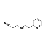 CAS#: 91029-16-2, 3-{[2-(2-Pyridinyl)ethyl]amino}propanenitrile