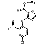 CAS#: 91041-13-3, Methyl 3-(4-chloro-2-nitrophenoxy)-2-thiophenecarboxylate