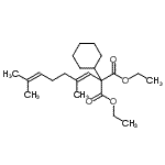 CAS#: 910442-05-6, Diethyl cyclohexyl[(1E)-2,6-dimethyl-1,5-heptadien-1-yl]malonate