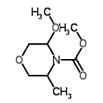 CAS#: 911222-23-6, Methyl 3-methoxy-5-methyl-4-morpholinecarboxylate