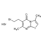 CAS 登录号：91125-08-5， 6-(2-溴乙基)-3,7-二甲基-5H-[1,3]噻唑并[3,2-a]嘧啶-5-酮氢溴酸盐(1:1)