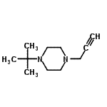 CAS#: 91211-39-1, 1-(2-Methyl-2-propanyl)-4-(2-propyn-1-yl)piperazine