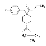 CAS#: 912617-73-3, 4-Ethyl 1-(2-methyl-2-propanyl) 4-(4-bromobenzyl)-1,4-piperidinedicarboxylate