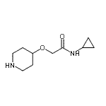 CAS#: 912761-41-2, N-Cyclopropyl-2-(4-piperidinyloxy)acetamide