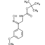 CAS#: 912762-53-9, 2-Methyl-2-propanyl [(2Z)-2-(hydroxyimino)-2-(3-methoxyphenyl)ethyl]carbamate