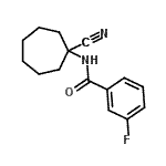 CAS#: 912770-87-7, N-(1-Cyanocycloheptyl)-3-fluorobenzamide